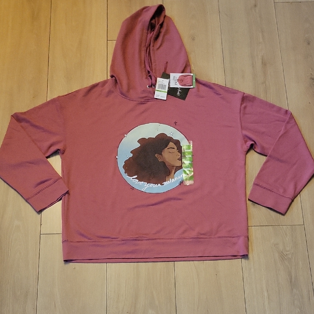 Women's Pink Graphic Hoodie